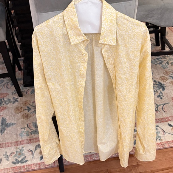 Hugo Boss Yellow Patterned Casual Shirt - Picture 1 of 5